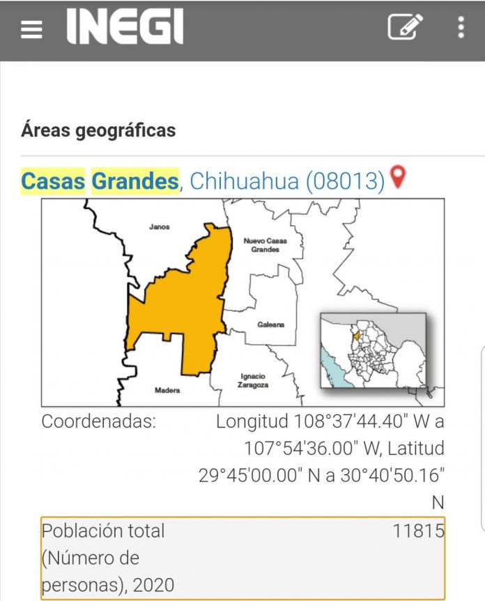 Recibe alcaldesa de Casas Grandes resultados del Censo de Población y  Vivienda 2020 - La Noticia Digital